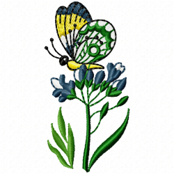 Butterfly Embroidery Design 5